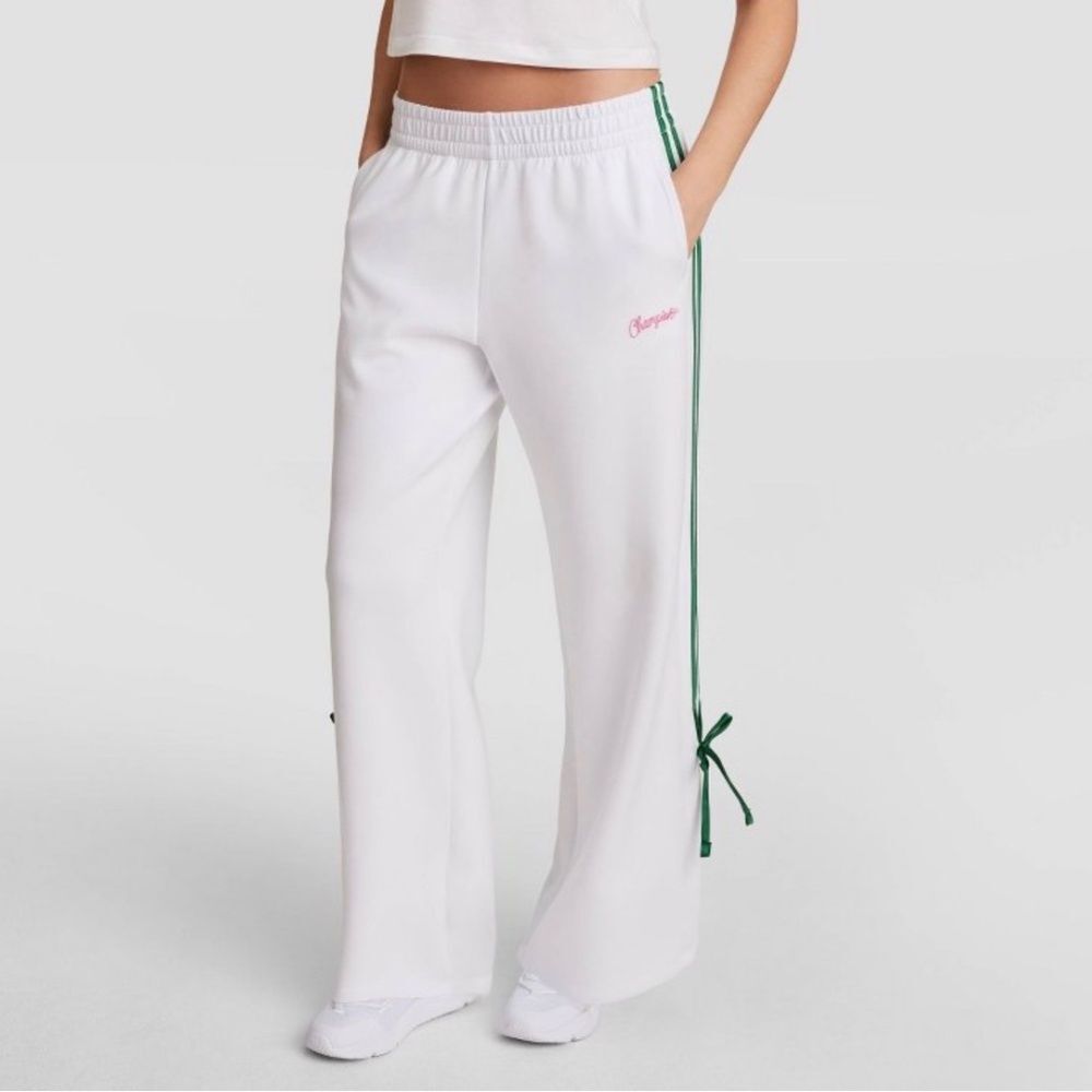 NWT Champion In The Stands Side Tie White & Green Track Pants Size XXL
